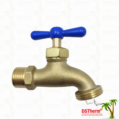 صنبور نحاس نحاس Bibcock نحاس صمام الصنبور المياه الصنبور مادة مخصصة 1/2 " 3/4 "