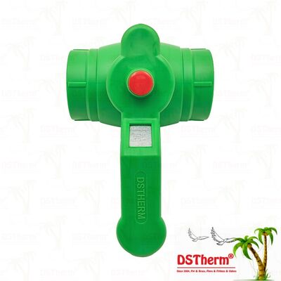 صمام كروي PPR نحاسي بمقبض حديدي PN25 20-63 مم قابل للتخصيص