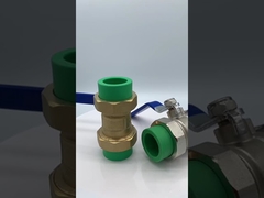 صمام كروي مزدوج نحاسي 110 مم، نوع أثقل، تجويف كامل