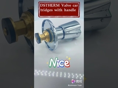 مقبض دائري من سبائك الزنك مطلي بالكروم لخراطيش الصمامات النحاسية