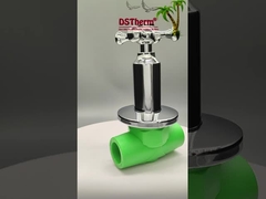 صمام الكرة الفاخر المصفوف بالكروم PPR مع مقبض عابر