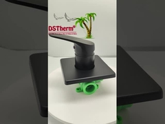 ثلاثي الاتجاه مربع لوحة Ppr مغلفة سوداء خلاط صمام دش صمام خلط