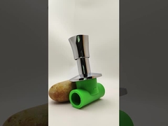 صمام توقف مغلف بالكروم مع مقبض مضاد للنزلاق للأنابيب 20-40mm حجم قابل للتخصيص