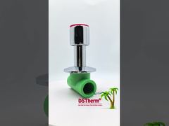 صمام توقف مغلف بالكروم مع مقبض مضاد للانزلاق مع معالجة منخفضة الصيانة 20-32mm حجم قابل للتخصيص