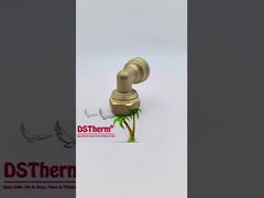 وصلة كوع ملولبة أنثى من النحاس Pex لون نحاسي شعار مخصص وصلات لولبية وزن متوسط