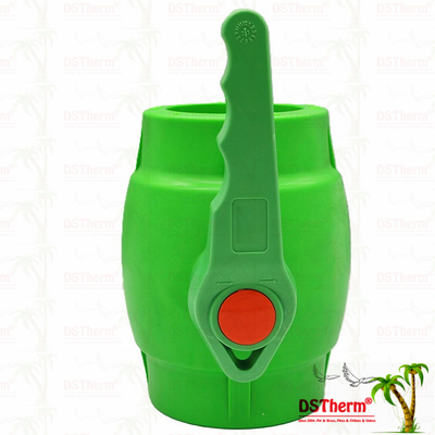صمام الكرة البلاستيكي PPR مع المقبض الملوّح ومقبض كرة النحاس الملوّح الايرغونومي 20-63mm