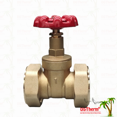 صمام بوابة الاتحاد النحاس مع مقبض حديدي صب أحمر عالية التدفق 1/2 "-4" الحجم المخصص