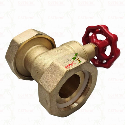 صمام بوابة الاتحاد النحاس مع مقبض حديدي صب أحمر عالية التدفق 1/2 "-4" الحجم المخصص