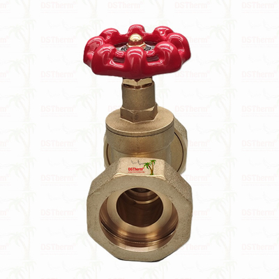 صمام بوابة الاتحاد النحاس مع مقبض حديدي صب أحمر عالية التدفق 1/2 "-4" الحجم المخصص