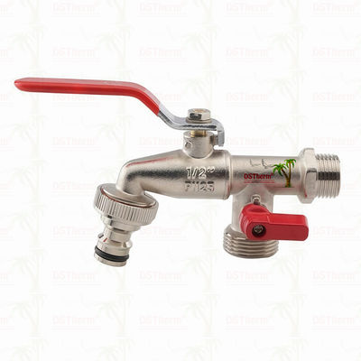 صنبور حنفية كلاسيكي عالمي مزدوج المخرج نحاس صنبور نحاسي 1/2"*3/4"*3/4"-1"*3/4"*3/4"