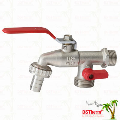 صنبور حنفية كلاسيكي عالمي مزدوج المخرج نحاس صنبور نحاسي 1/2"*3/4"*3/4"-1"*3/4"*3/4"
