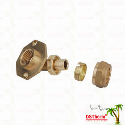 تركيبات نحاسية L22MM PEX PN25 105 درجة كوع نحاس PEX