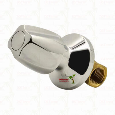 صمام إيقاف نحاسي ملصق بالكروم الصمام العالمي النمط الأمريكي الجنوبي A 1/2 "-1"