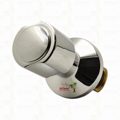 صمام إيقاف نحاسي ملصق بالكروم صمام عالمي أسلوب أمريكا الجنوبية B 1/2 "-1"