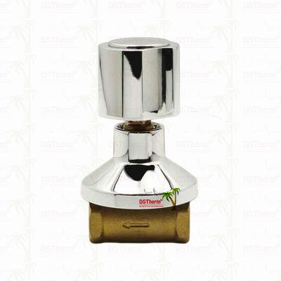 صمام إيقاف نحاسي ملصق بالكروم صمام عالمي أسلوب أمريكا الجنوبية B 1/2 "-1"