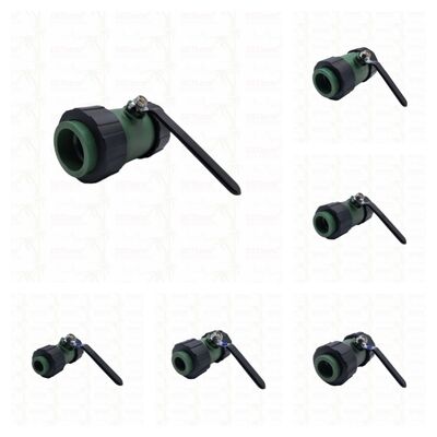 صمام كرة اتحاد مزدوج PPR مع مقبض حديدي كرة نحاس 20-63MM شعار مخصص