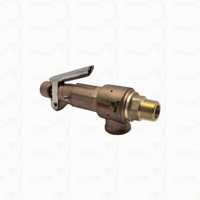 صمام أمان نحاسي 1/2"-2" نظام خط الأنابيب جهاز حماية من الضغط الزائد شعار مخصص