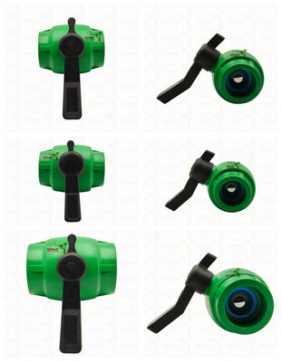 صمام الكرة PPR كامل الحفر سريع التدفق مع غطاء نحاس لPPR أنبوب 20-63MM قابلة للتخصيص