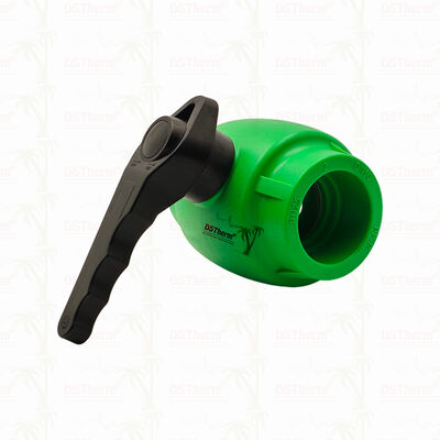 صمام كرة PPR بمقبض متموج وكرة نحاسية لنظام السباكة 20-63 مم قابل للتخصيص