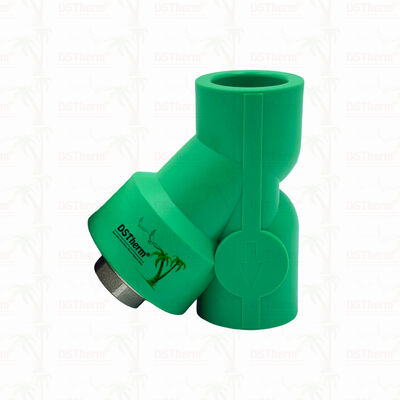 صمام PPR Strainer PN25 صمام تصفية شكل Y مضغوط 20 ∼ 32 ملم لأنظمة المياه