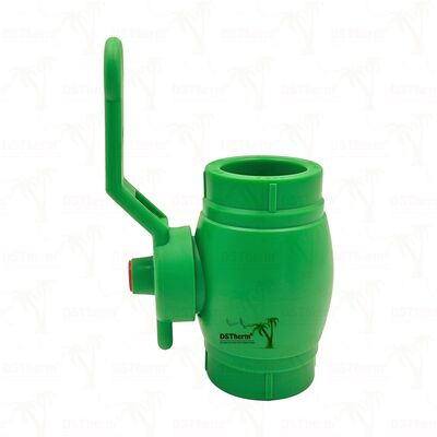صمام كروي PPR نحاسي بمقبض حديدي PN25 20-63 مم قابل للتخصيص