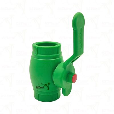 صمام كروي PPR نحاسي بمقبض حديدي PN25 20-63 مم قابل للتخصيص
