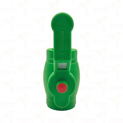 صمام كروي PPR نحاسي بمقبض حديدي PN25 20-63 مم قابل للتخصيص