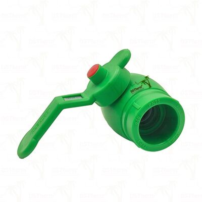 صمام كروي PPR نحاسي بمقبض حديدي PN25 20-63 مم قابل للتخصيص